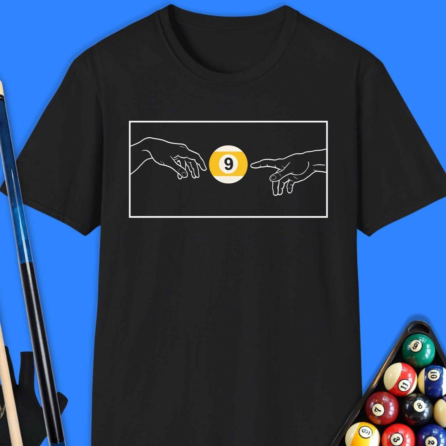 Creation Of The 9 Ball Pool T-Shirt - Rack & Roll 