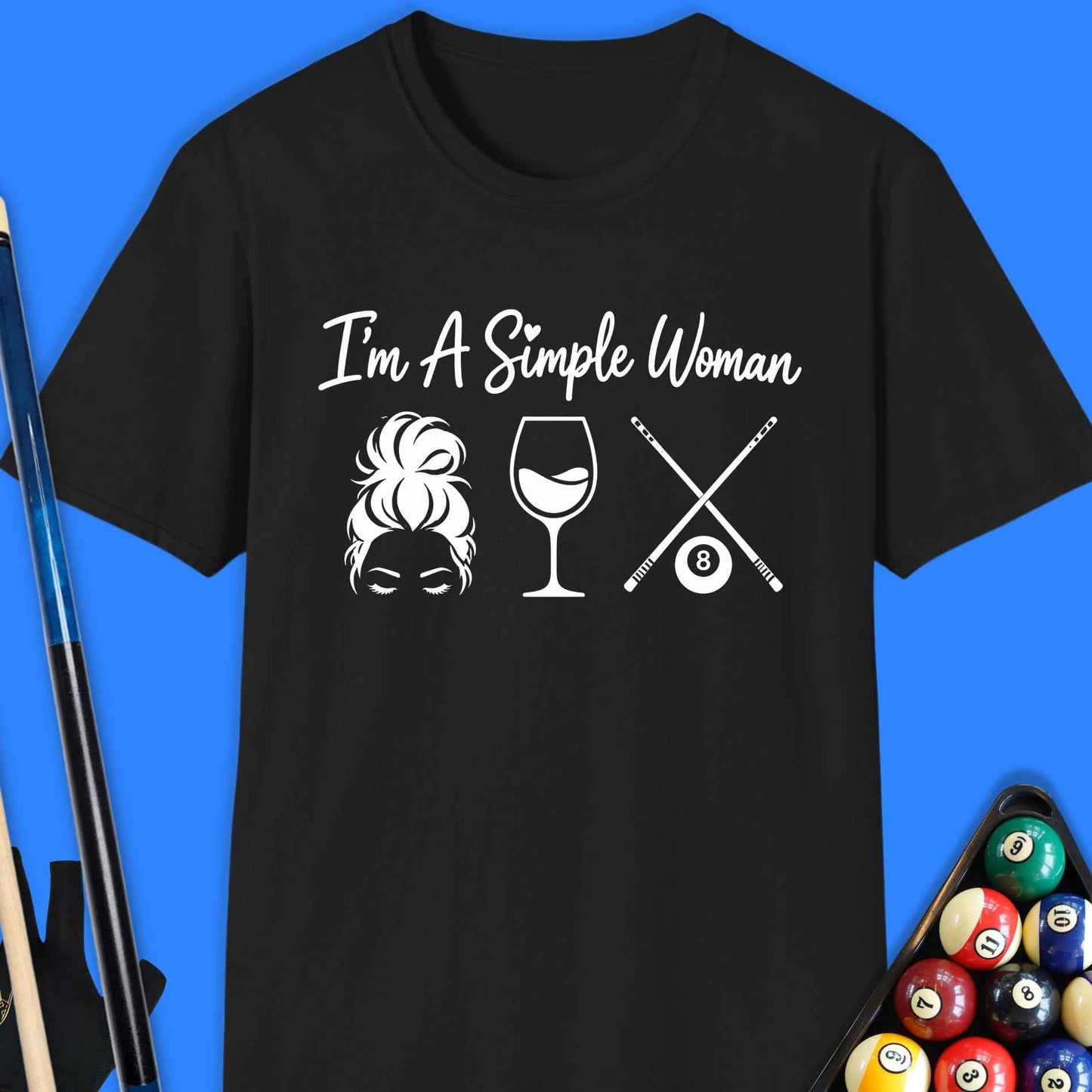 Simple Woman Pool T-Shirt