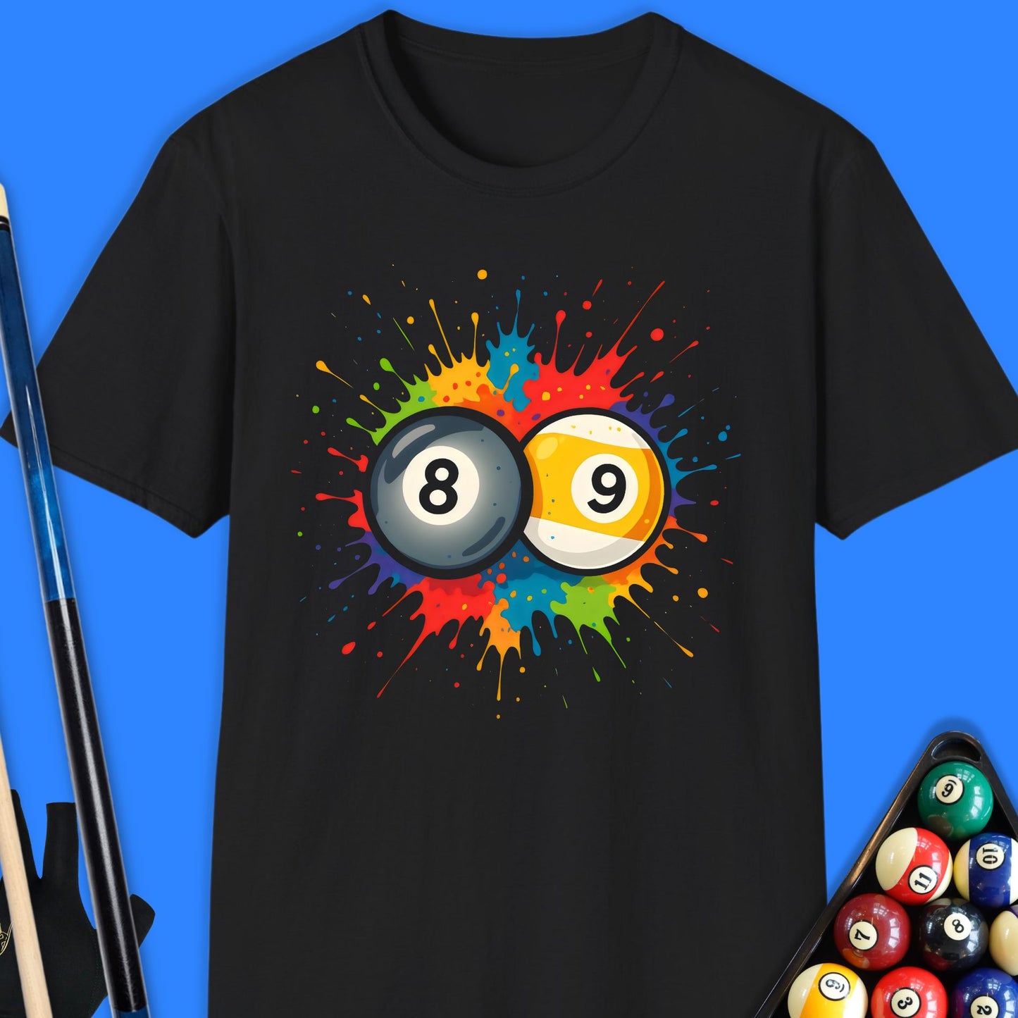 Splash Paint Pool Ball T-Shirt