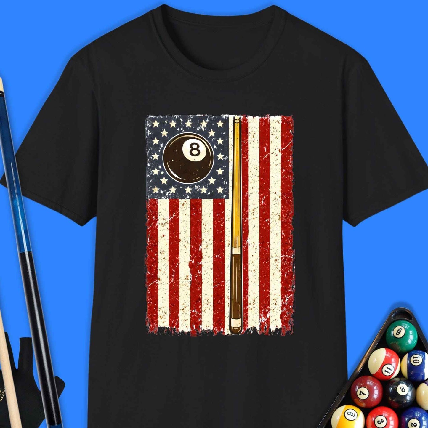 American Flag Pool T-Shirt