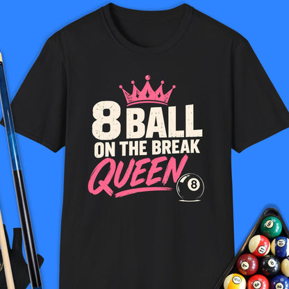 8 Ball Queen Pool T-Shirt