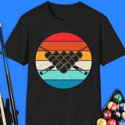 Retro Pool Balls T-Shirt - Rack & Roll 