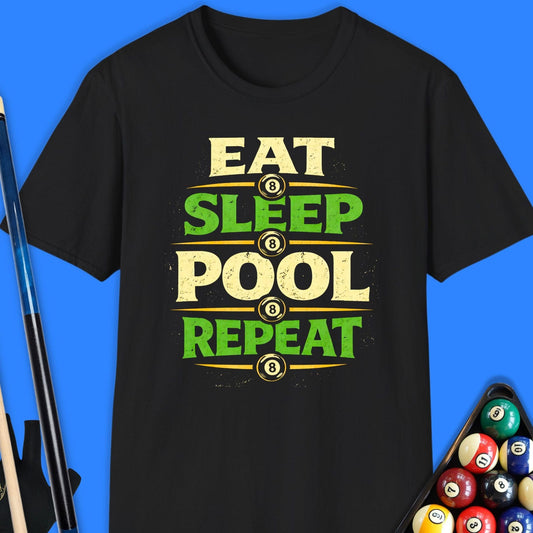 Eat Sleep Pool Repeat T-Shirt