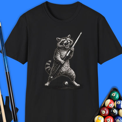 Cue Raccoon Pool T-Shirt