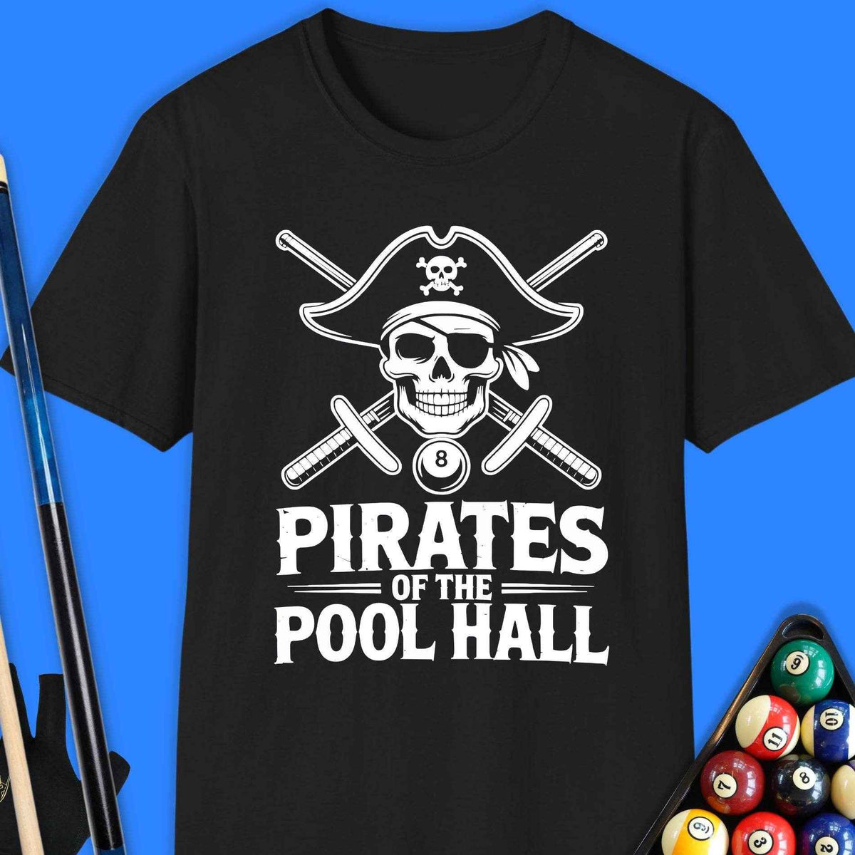 Pirates Of The Pool Hall T-Shirt - Rack & Roll 