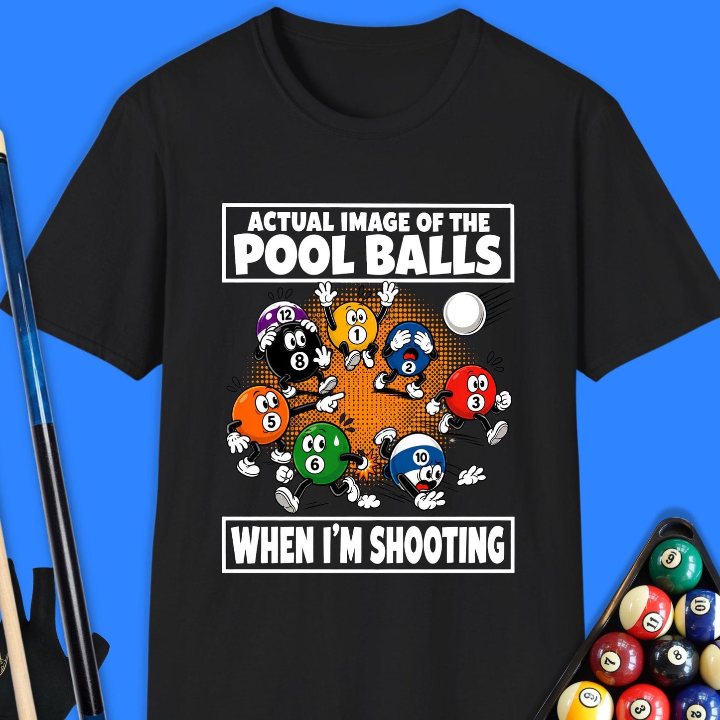 Actual Image Of Pool Balls T-Shirt