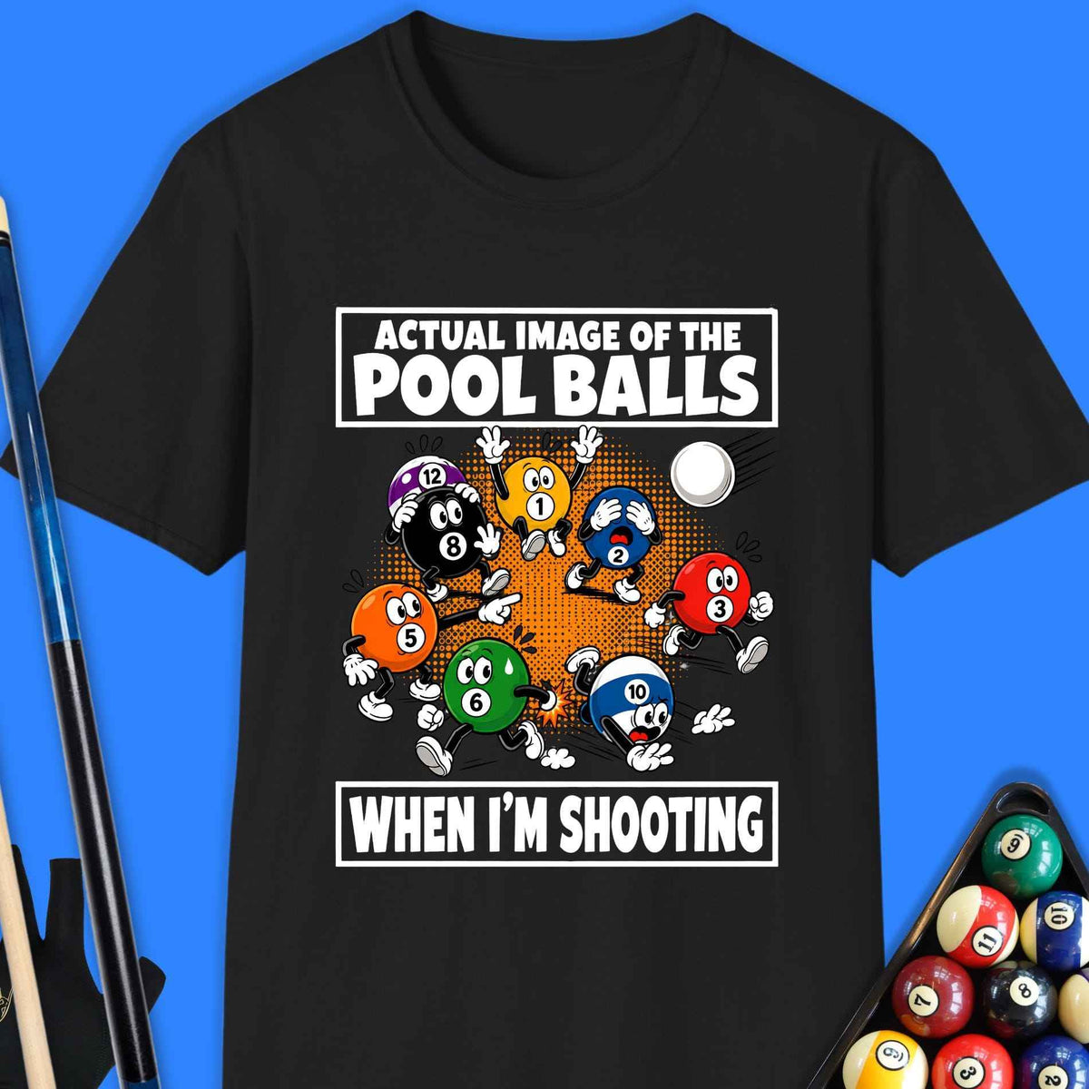 Actual Image Of Pool Balls T-Shirt