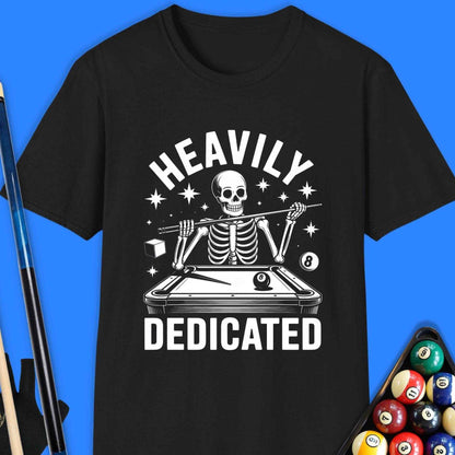 Heavily Dedicated Pool T-Shirt - Rack & Roll 