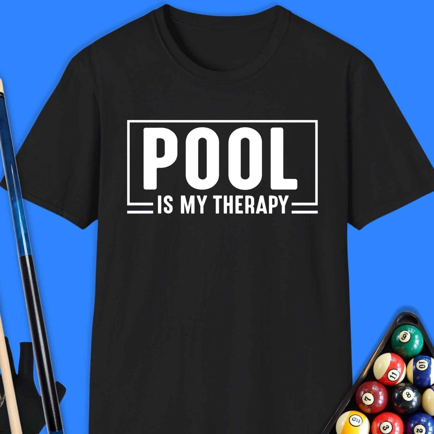 Pool Is My Therapy T-Shirt - Rack & Roll 
