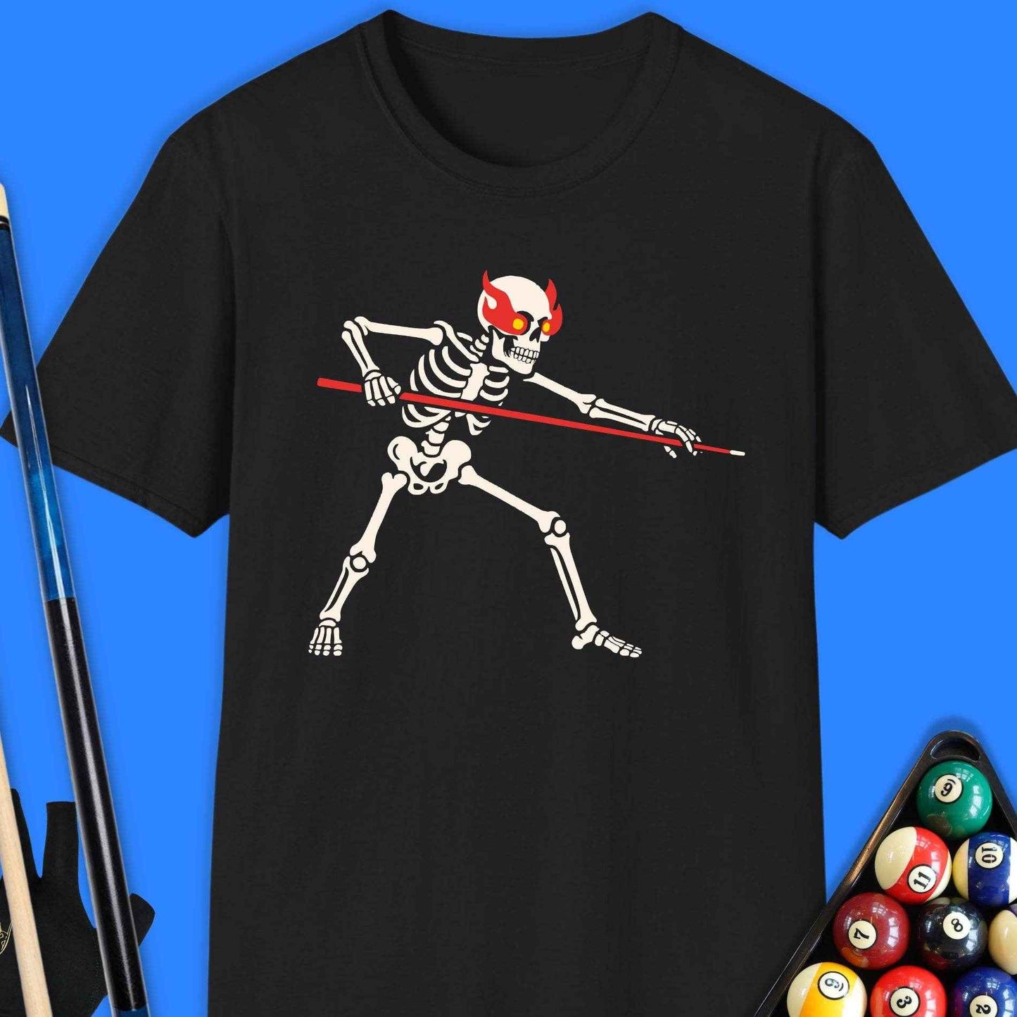 Skeleton Pool T-Shirt - Rack & Roll 