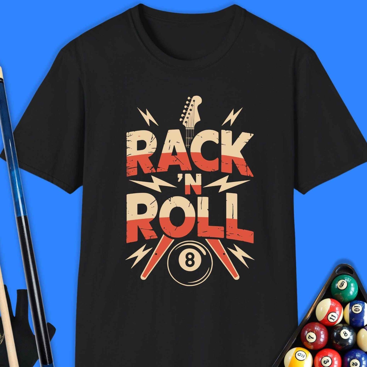 Rack And Roll Pool T-Shirt - Rack & Roll 