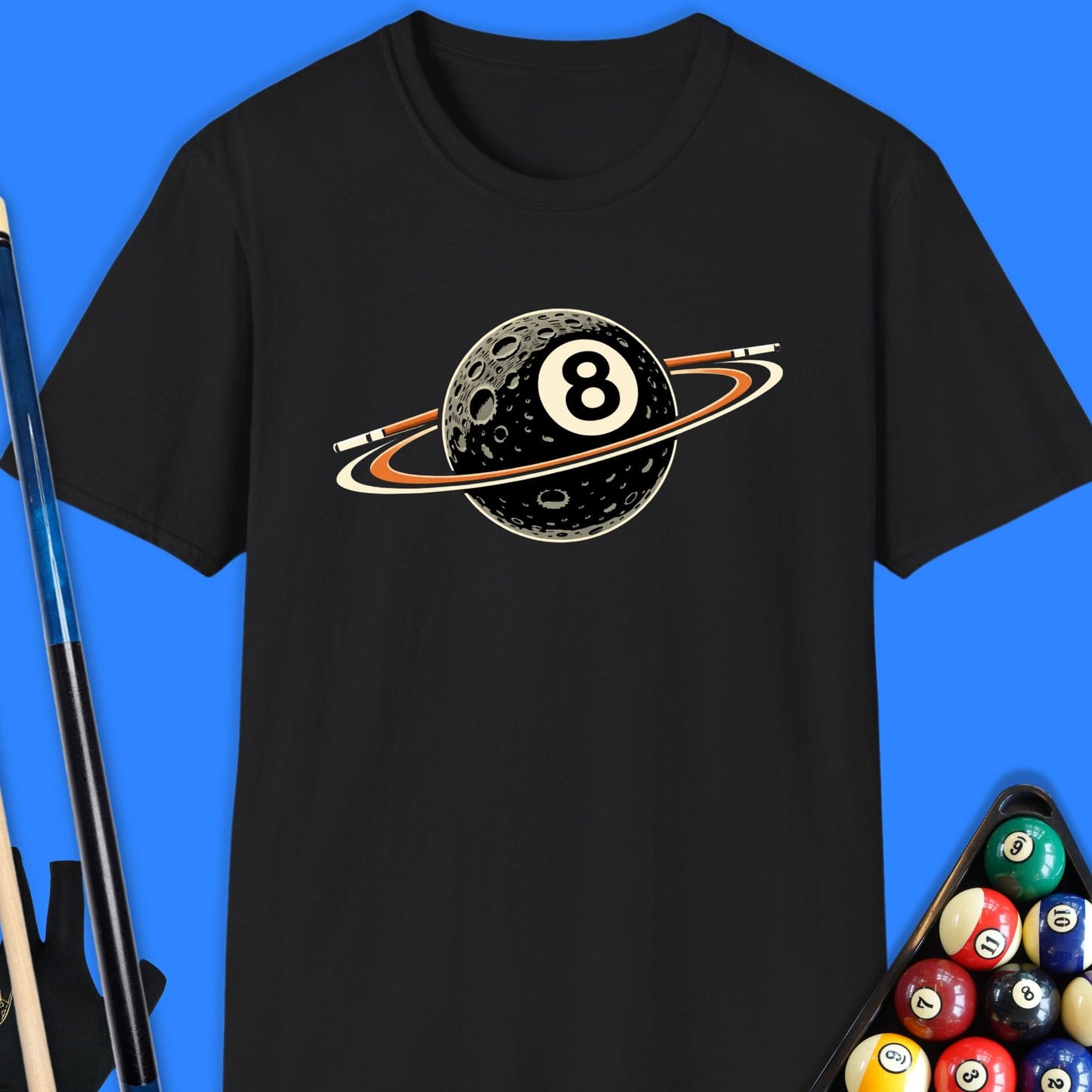 8 Ball Orbit Pool T-Shirt