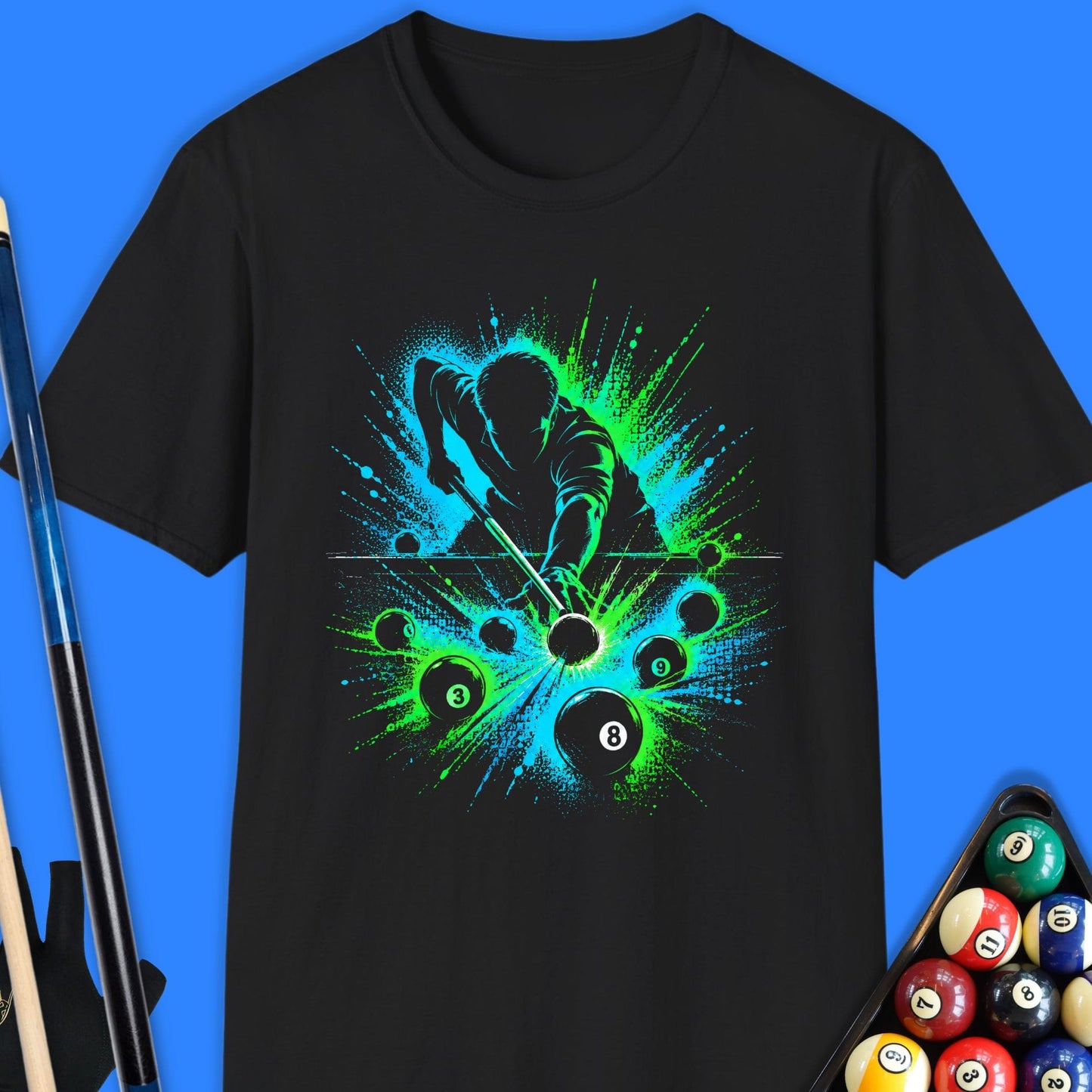 Electric Break Pool Player T-Shirt