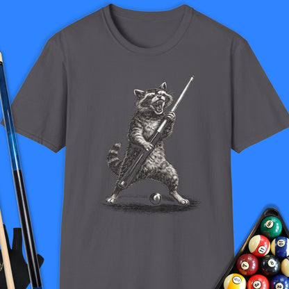 Cue Raccoon Pool T-Shirt