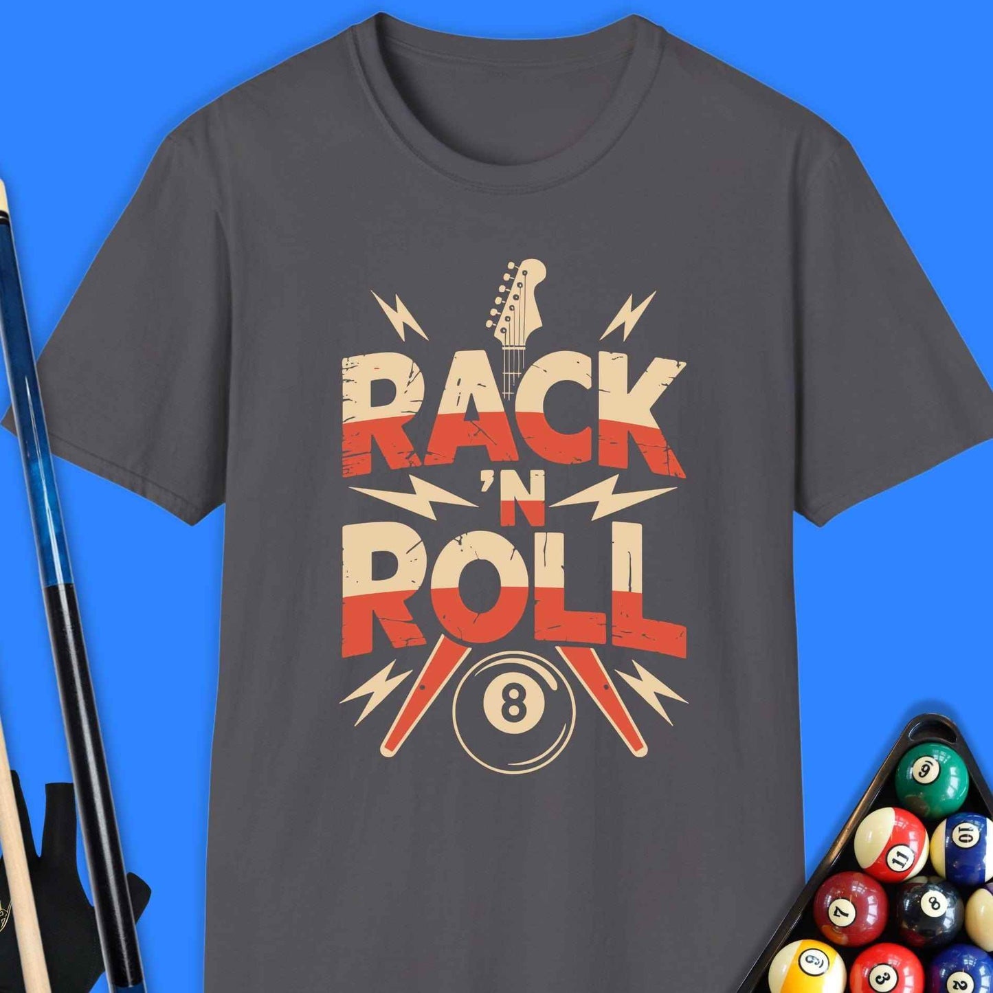 Rack And Roll Pool T-Shirt - Rack & Roll 