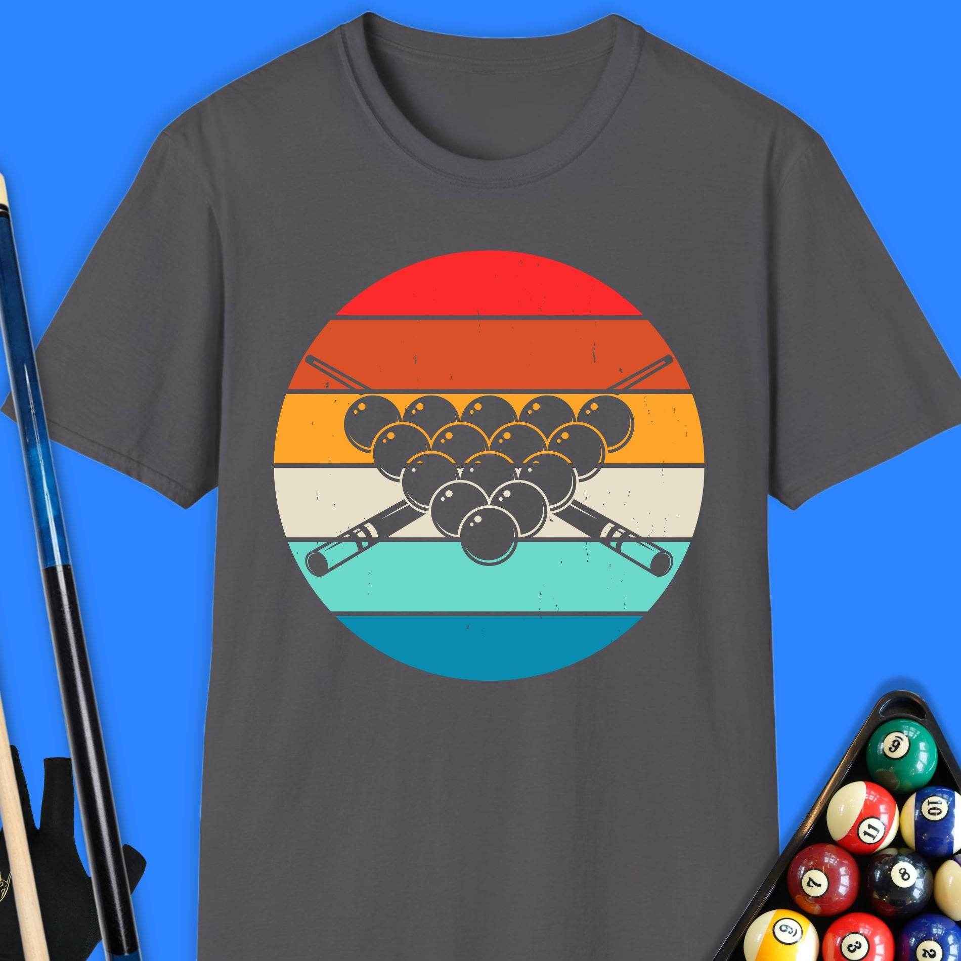 Retro Pool Balls T-Shirt - Rack & Roll 