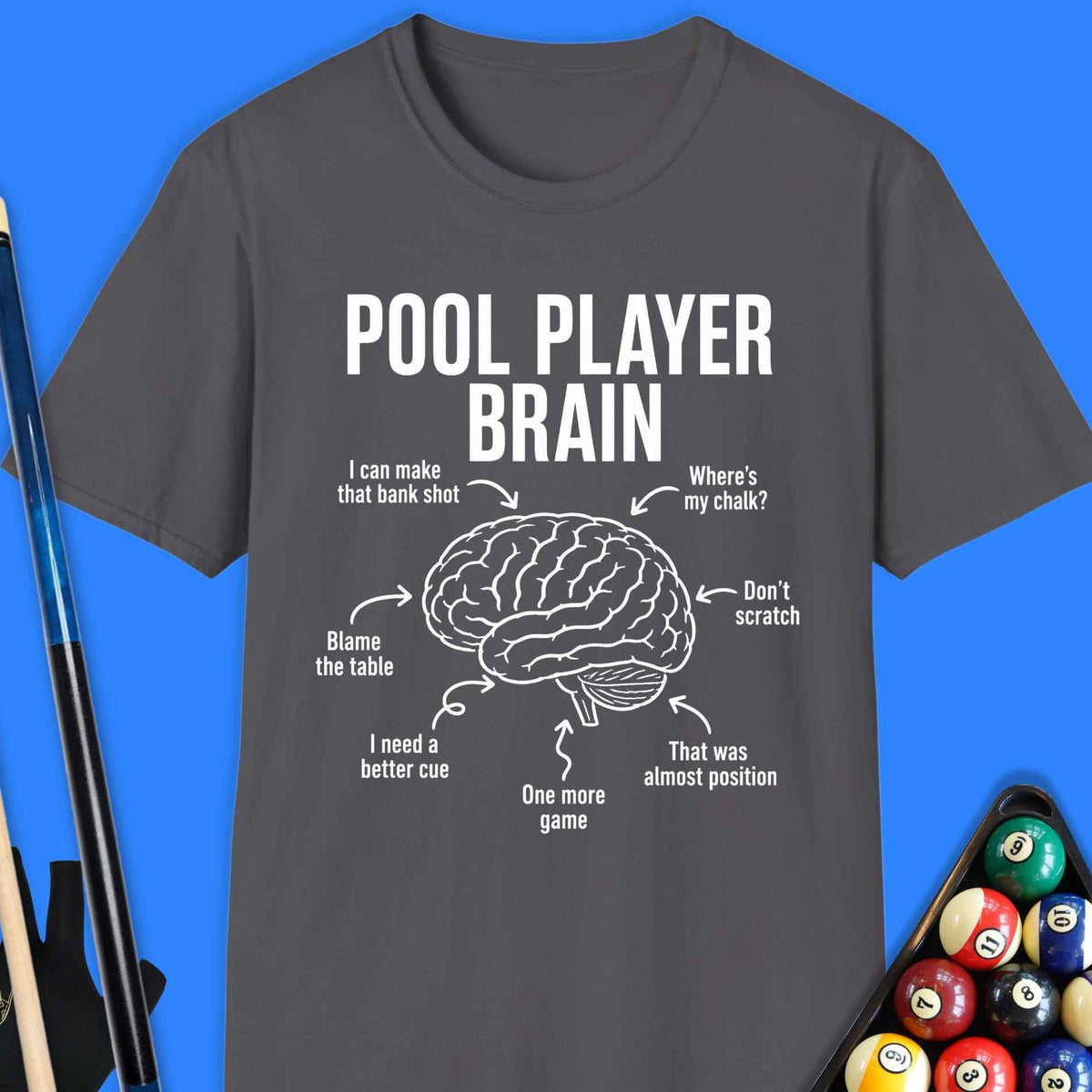 Pool Player Brain T-Shirt