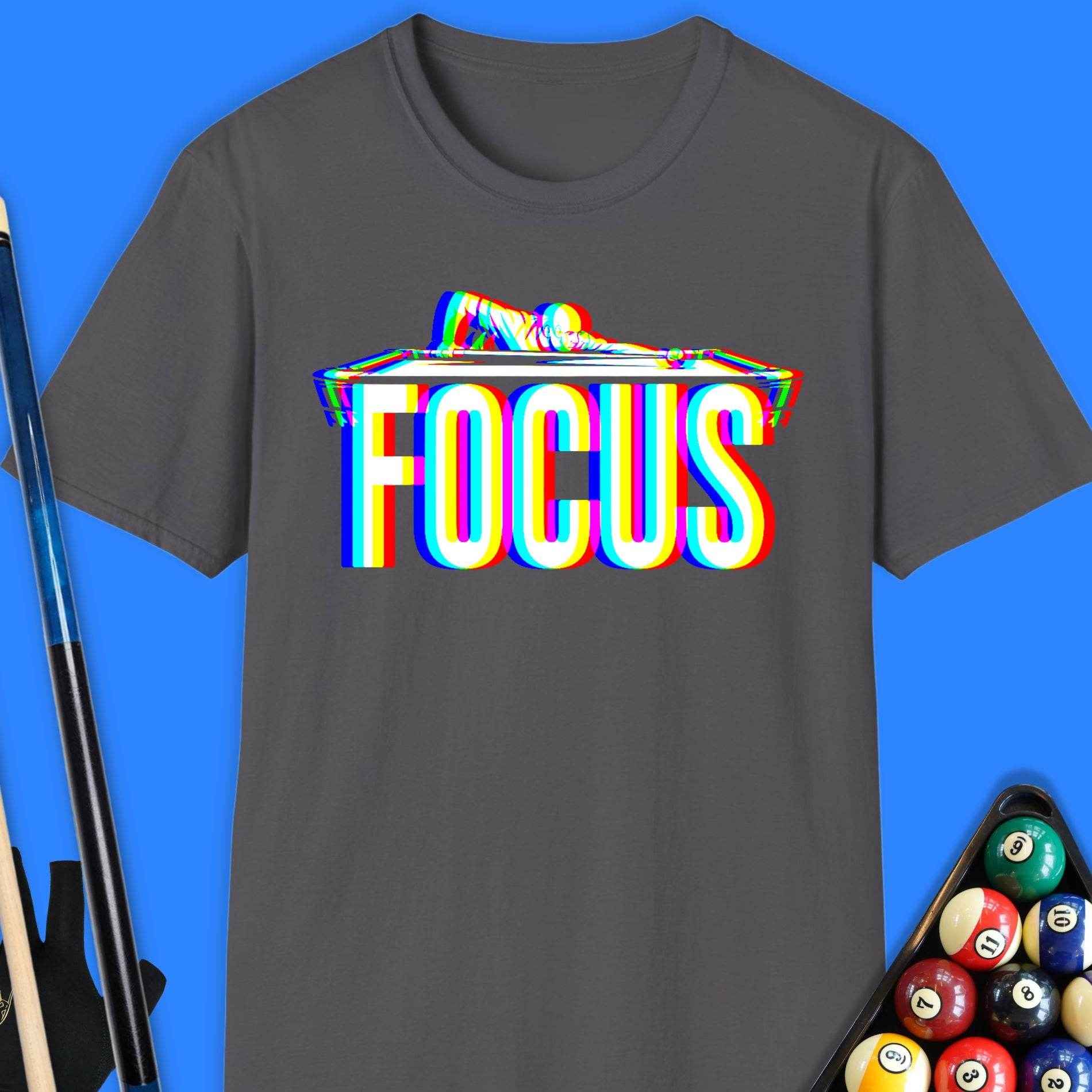 Focus Pool T-Shirt - Rack & Roll 