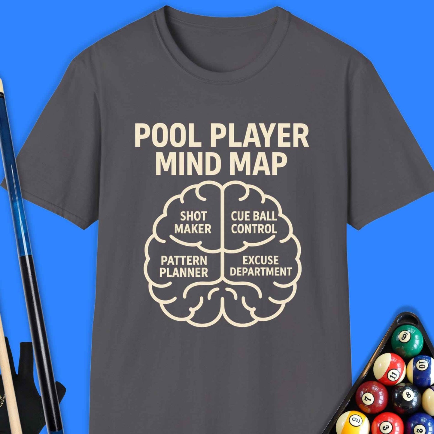 Pool Player Mind Map T-Shirt