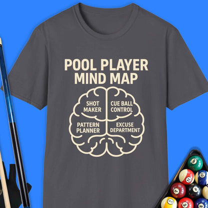 Pool Player Mind Map T-Shirt