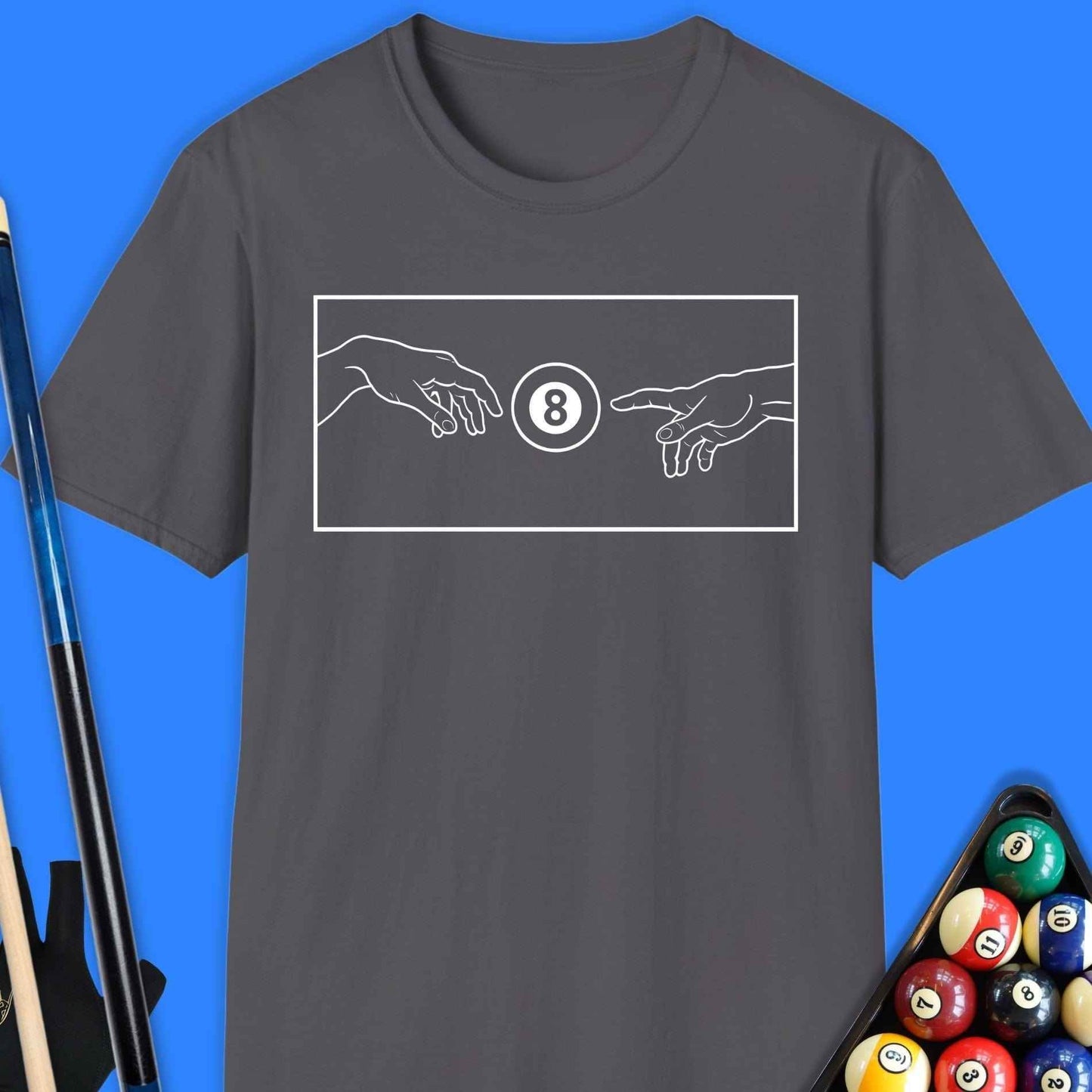 Creation Of The 8 Ball Pool T-Shirt - Rack & Roll 