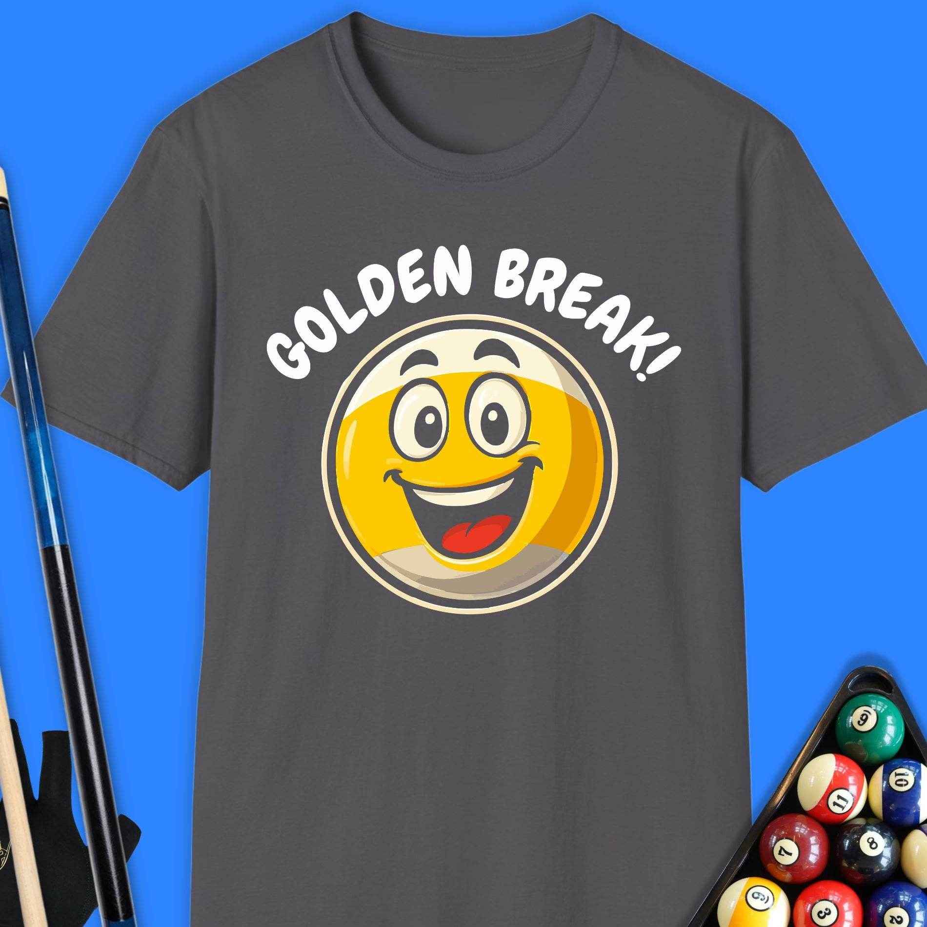 Golden Break Pool T-Shirt - Rack & Roll 