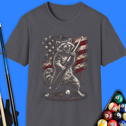 American Cue Raccoon Pool T-Shirt