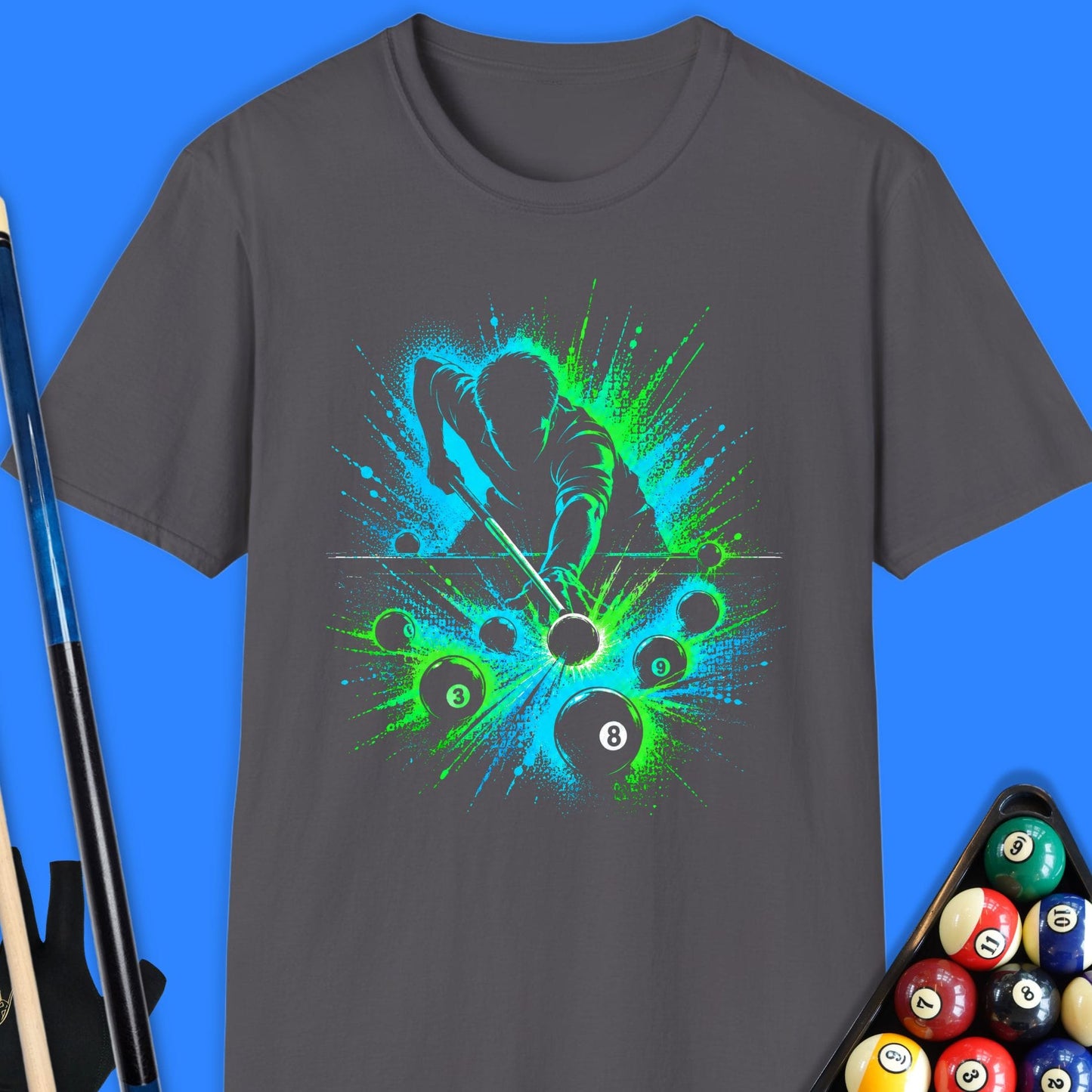 Electric Break Pool Player T-Shirt