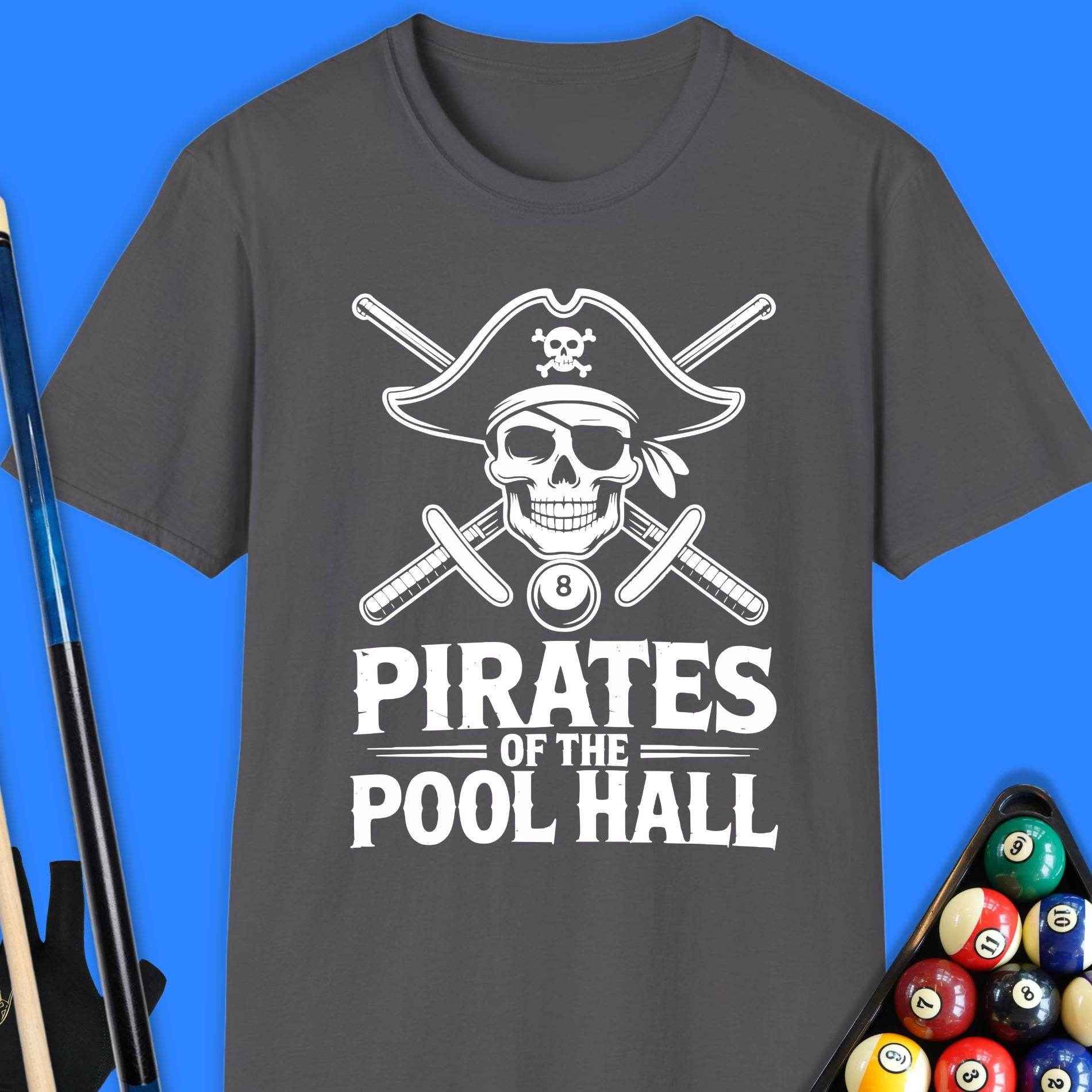 Pirates Of The Pool Hall T-Shirt - Rack & Roll 