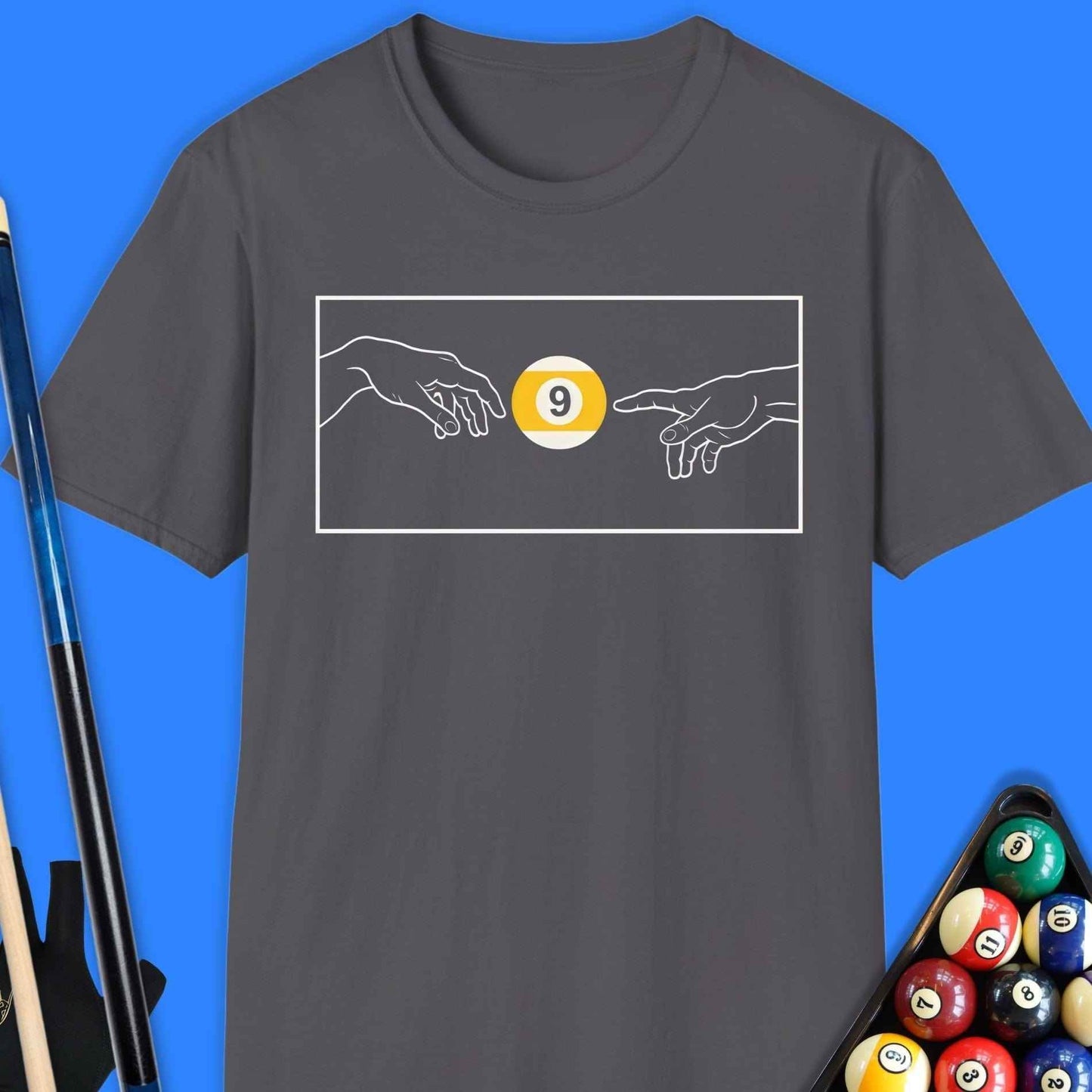 Creation Of The 9 Ball Pool T-Shirt - Rack & Roll 