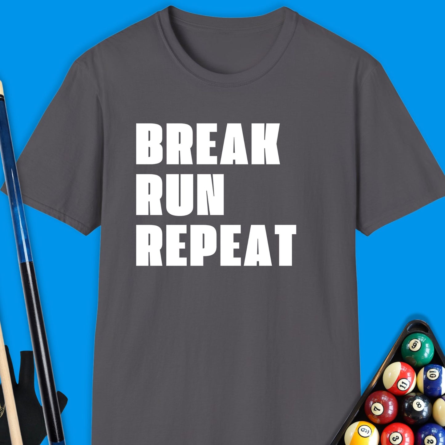 Break Run Repeat Pool T-Shirt