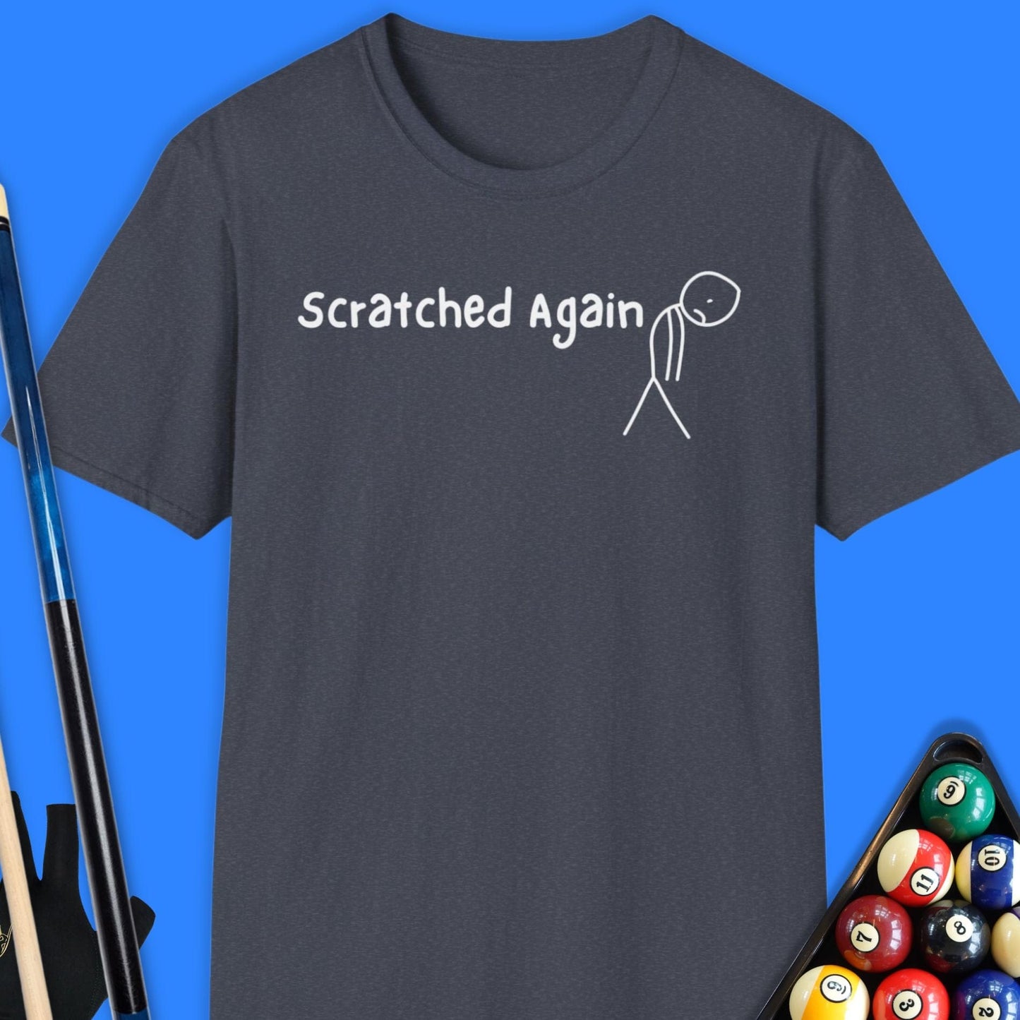 Scratched Again Pool T-Shirt