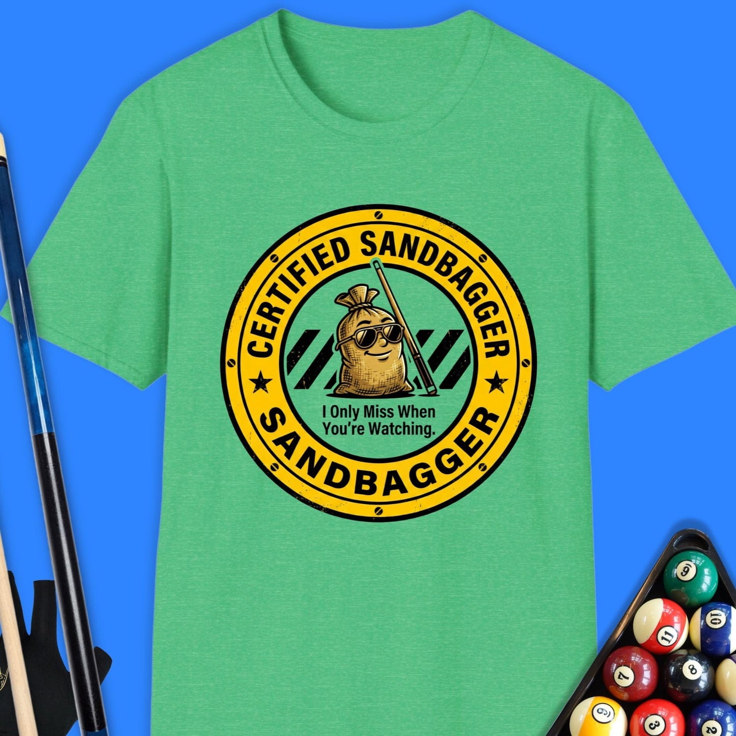 Certified Sandbagger Pool T-Shirt