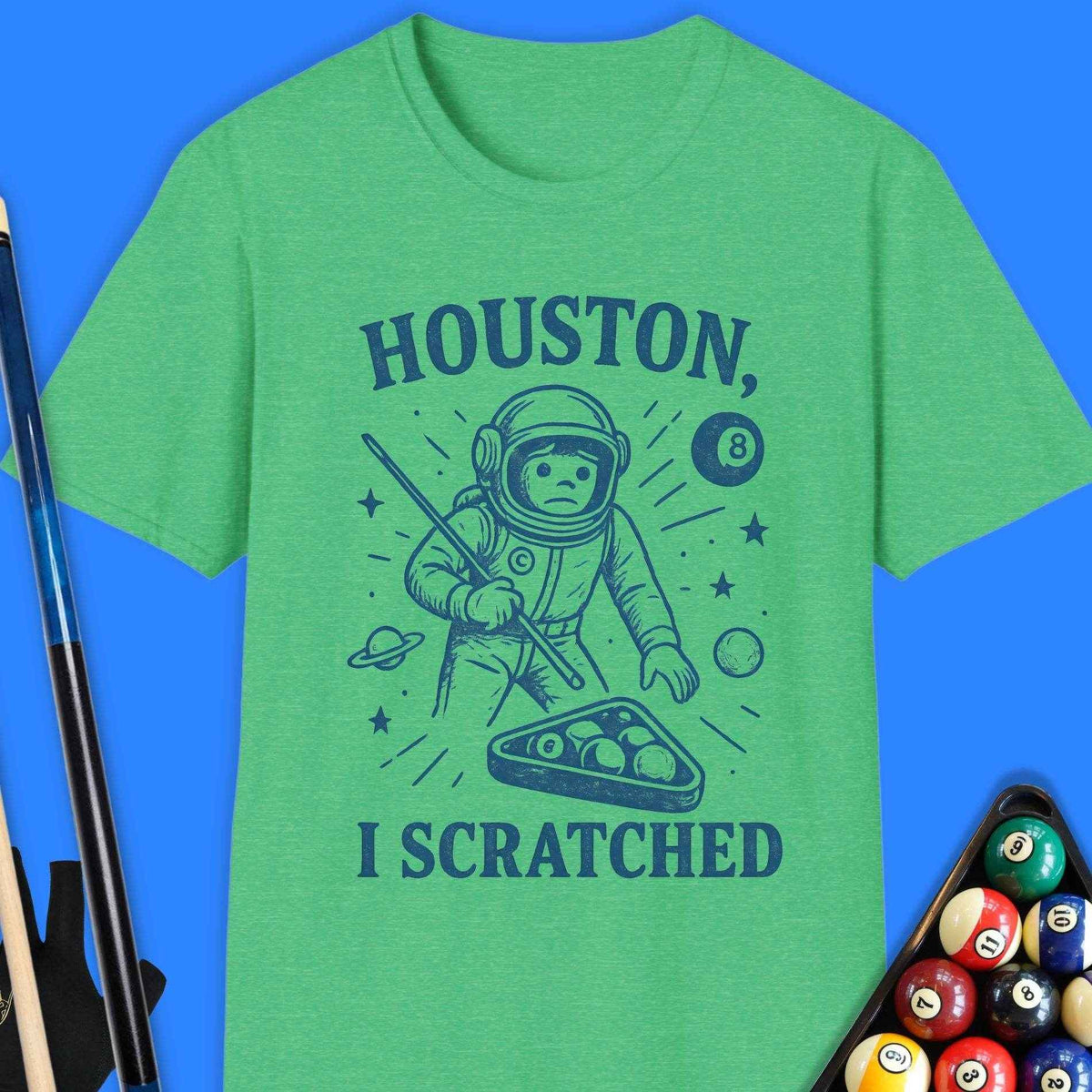 Houston I Scratched Pool T-Shirt - Rack & Roll 