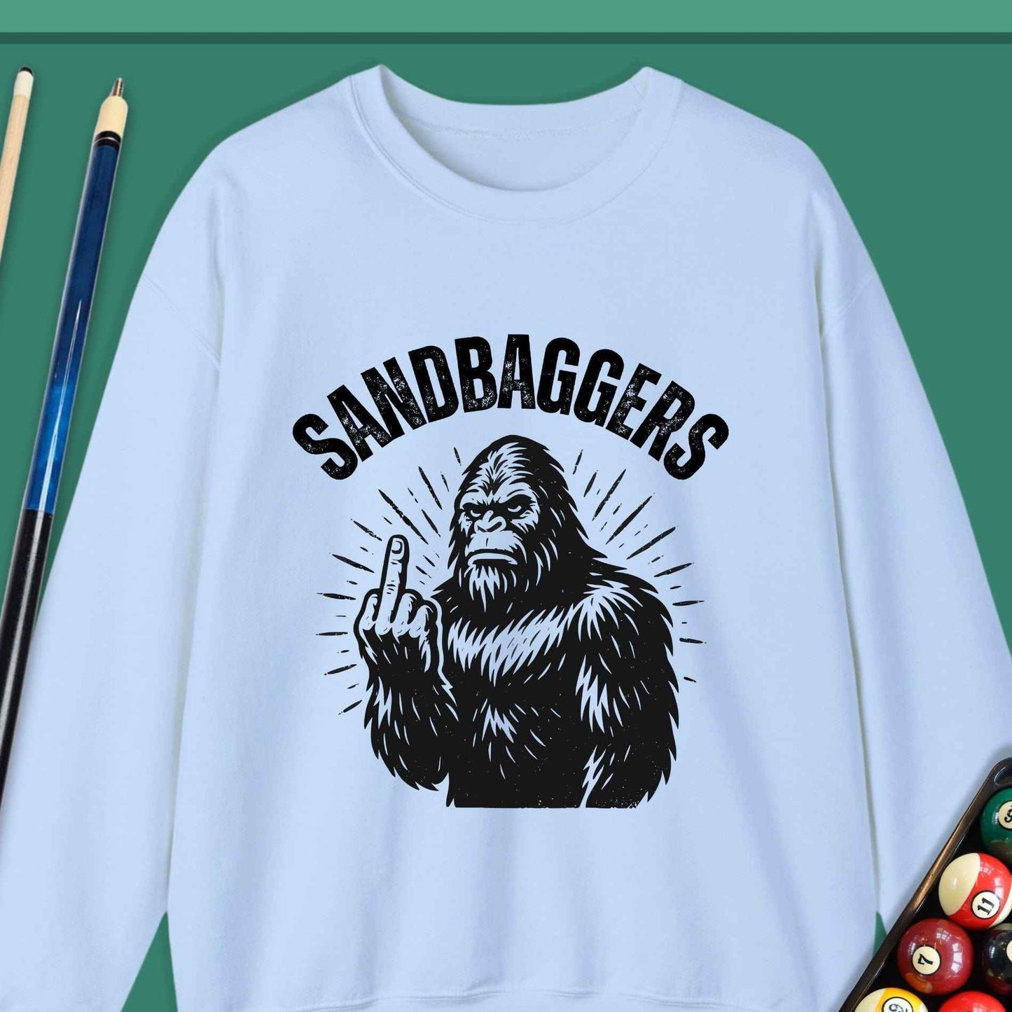 Sandbaggers Pool Sweatshirt - Rack & Roll 