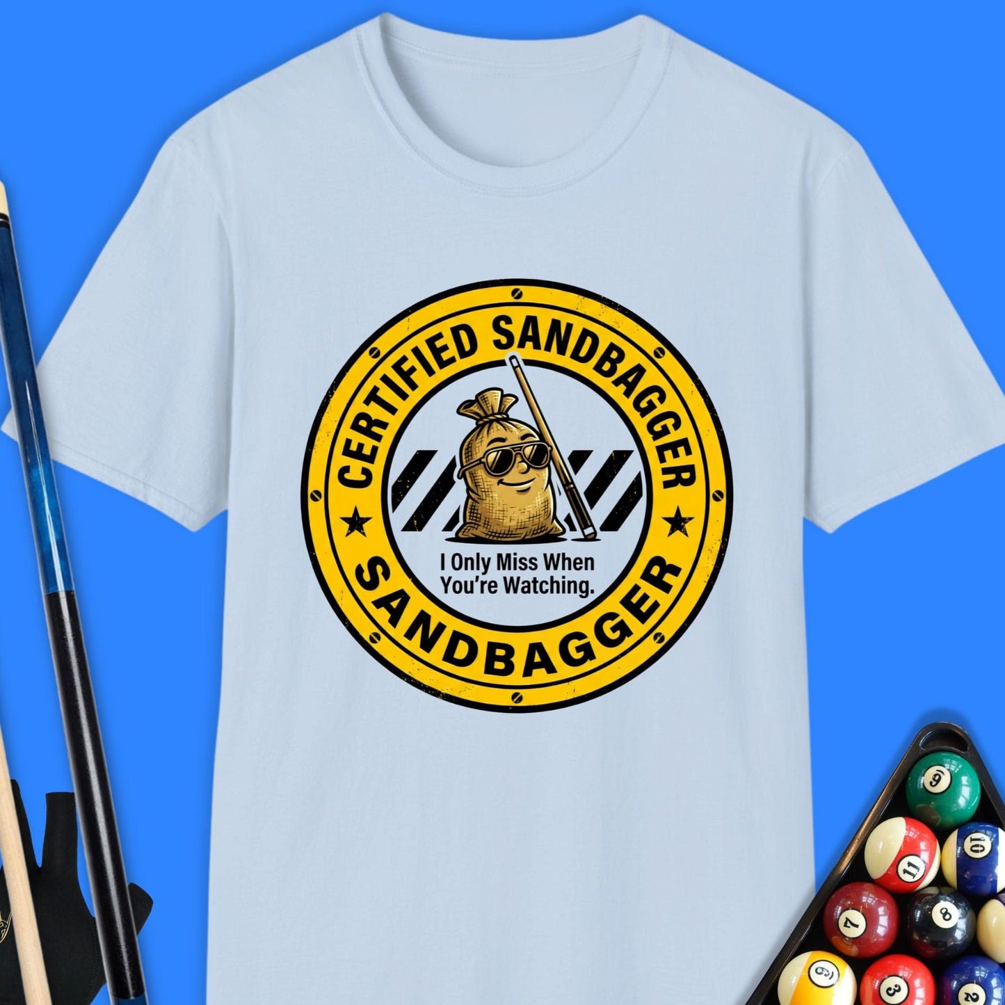 Certified Sandbagger Pool T-Shirt