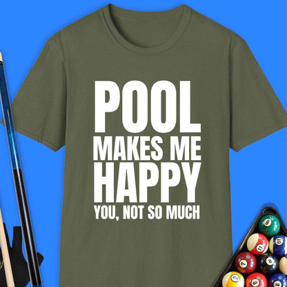 Pool Makes Me Happy T-Shirt - Rack & Roll 