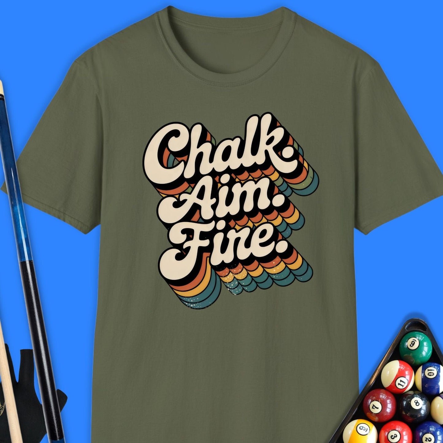 Chalk Aim Fire Pool T-Shirt