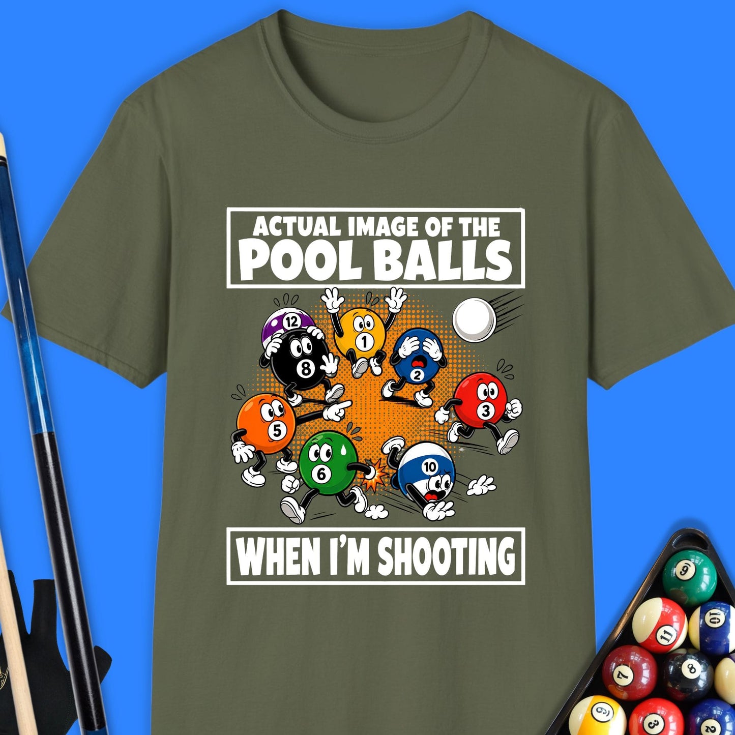 Actual Image Of Pool Balls T-Shirt