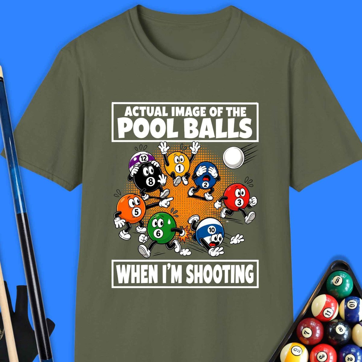 Actual Image Of Pool Balls T-Shirt
