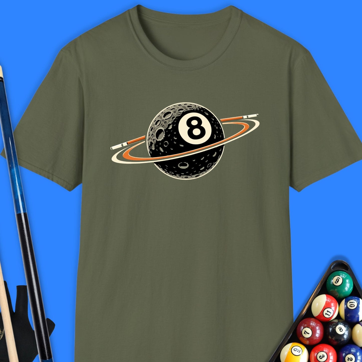 8 Ball Orbit Pool T-Shirt
