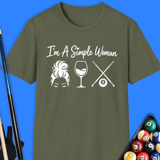 Simple Woman Pool T-Shirt
