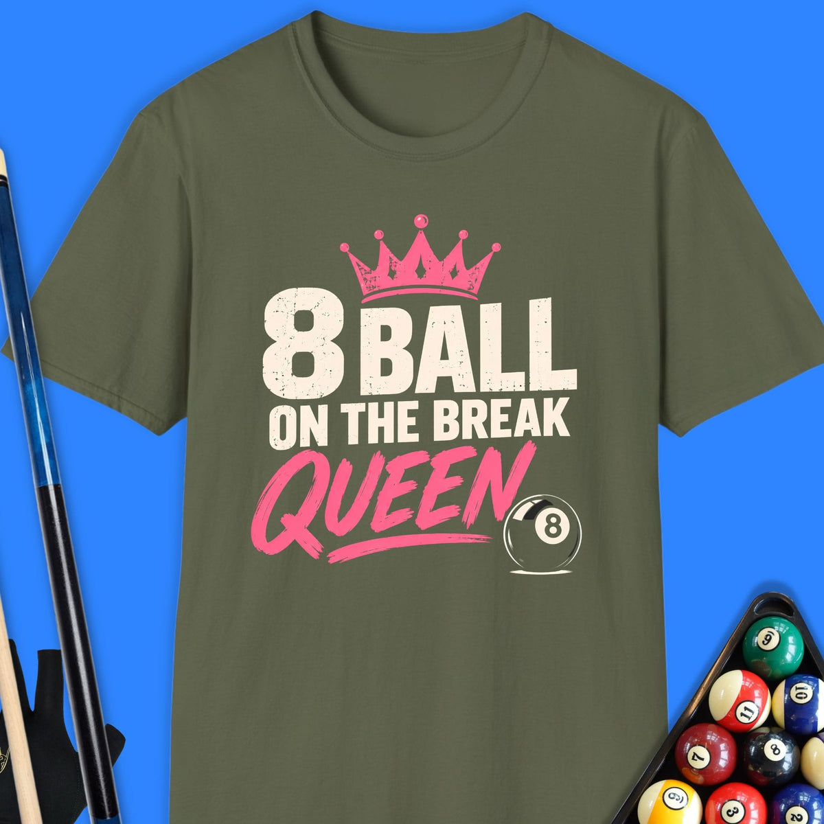 8 Ball Queen Pool T-Shirt