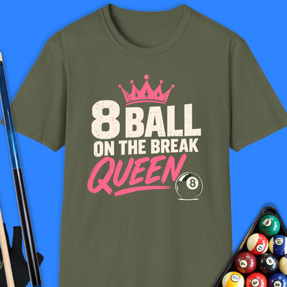 8 Ball Queen Pool T-Shirt
