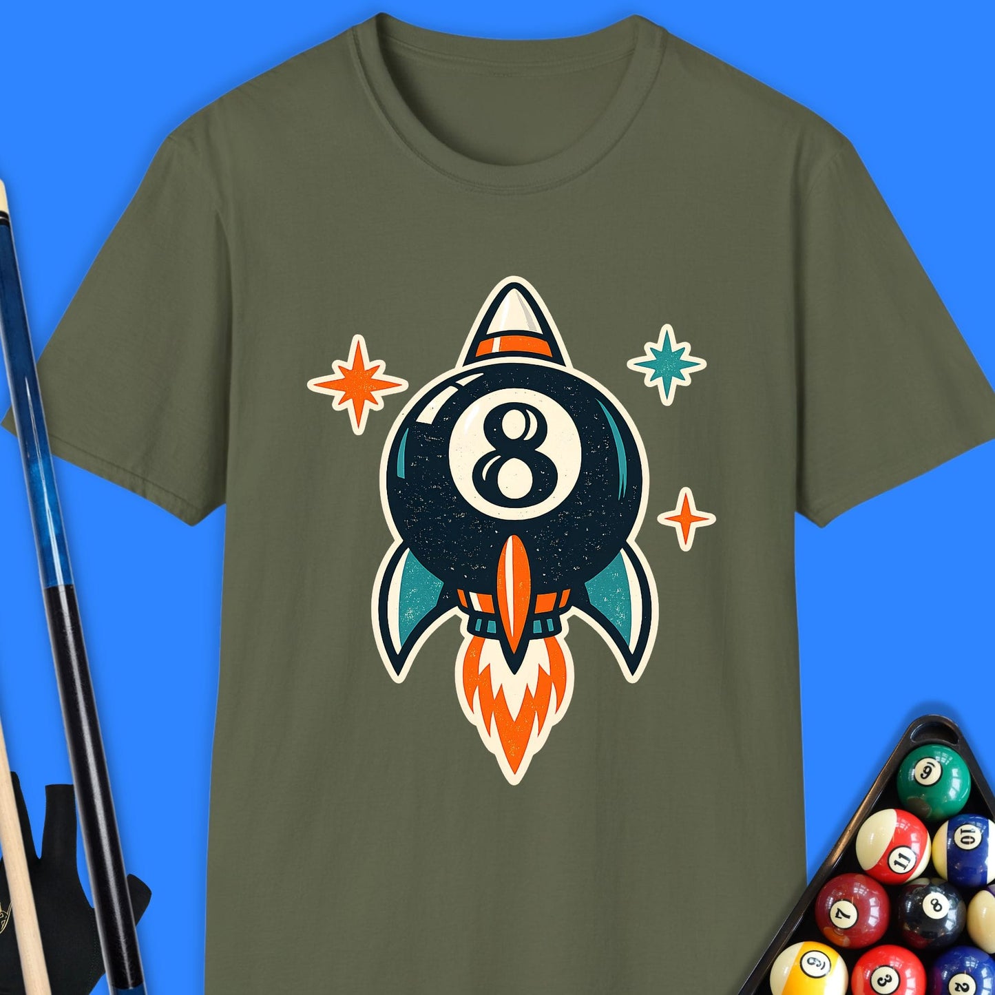 8-Ball Rocket Pool T-Shirt