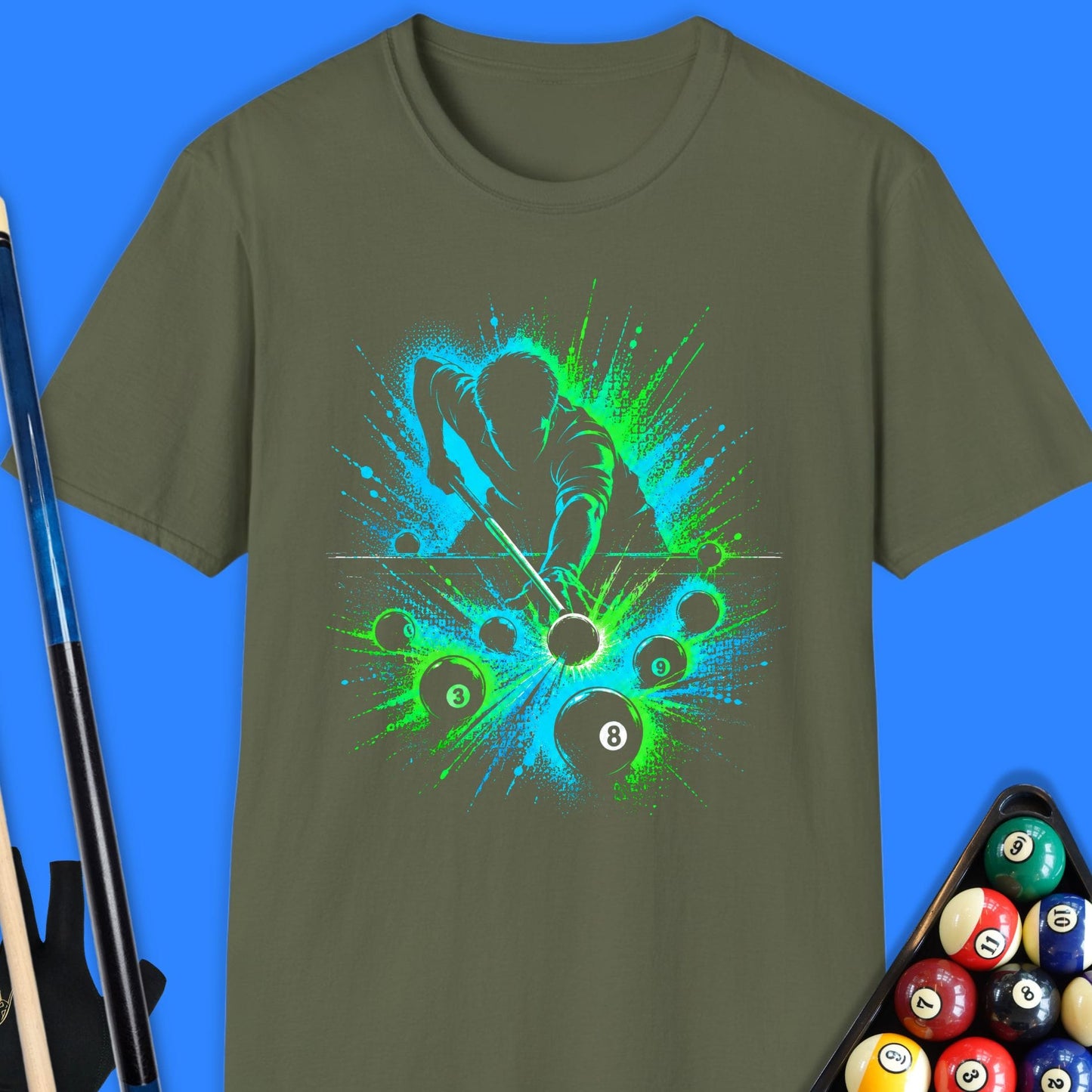 Electric Break Pool Player T-Shirt