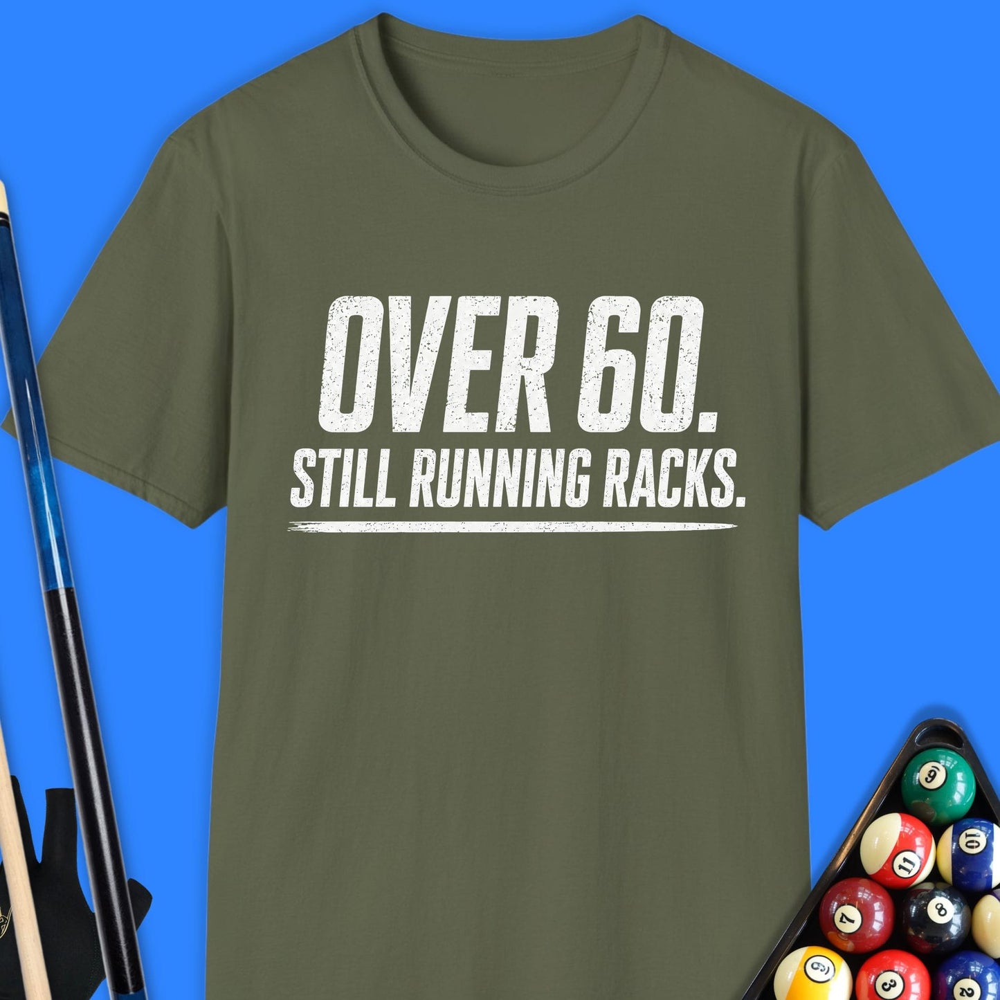 Over 60 Running Racks Pool T-Shirt