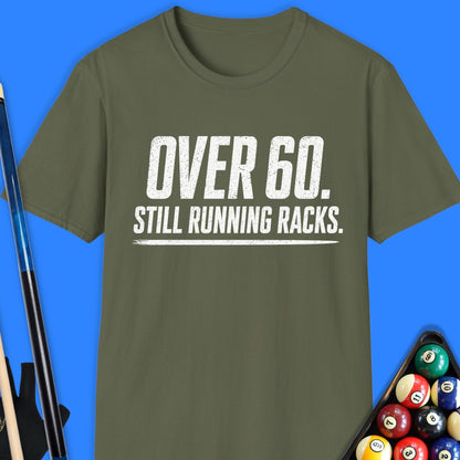 Over 60 Running Racks Pool T-Shirt