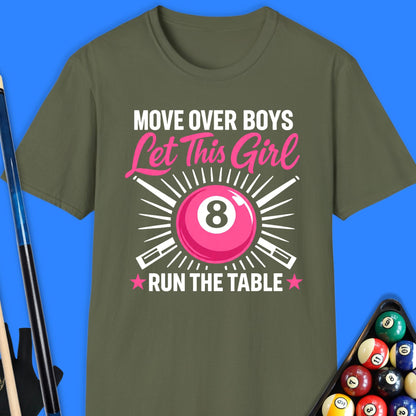 Move Over Boys Pool T-Shirt