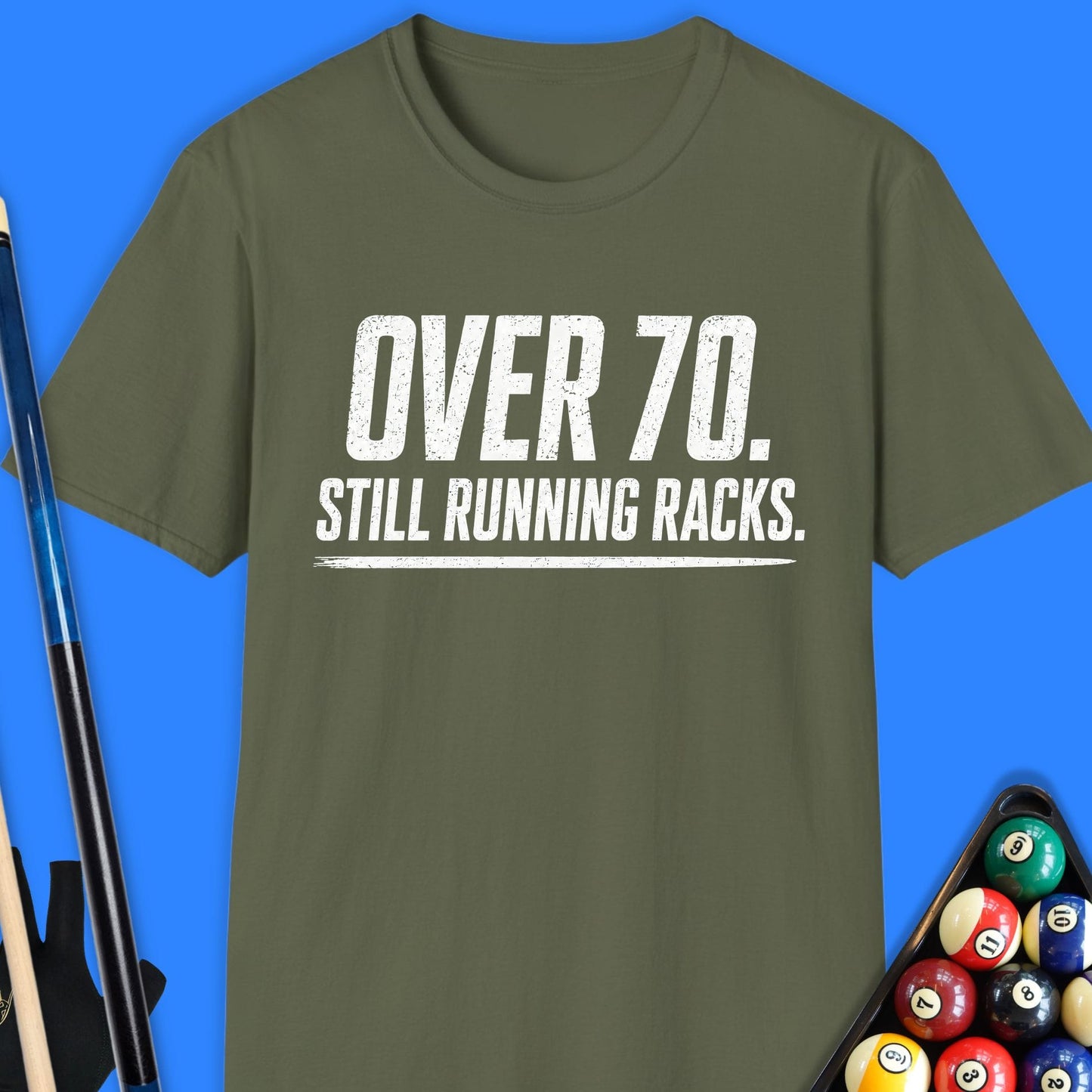 Over 70 Running Racks Pool T-Shirt